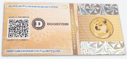 Dogecoin Paper Wallet Generator